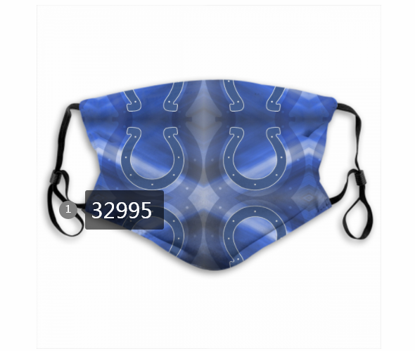 New 2021 NFL Indianapolis Colts 111 Dust mask with filter-0